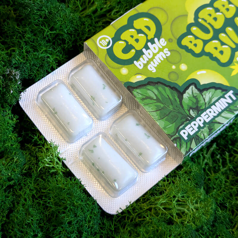 chewing gum al cbd menta