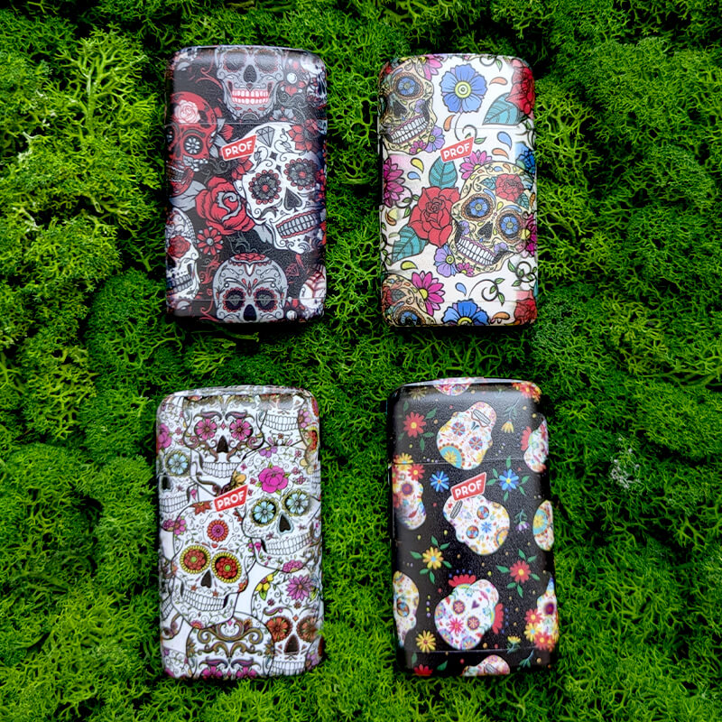 accendino antivento mexican skulls