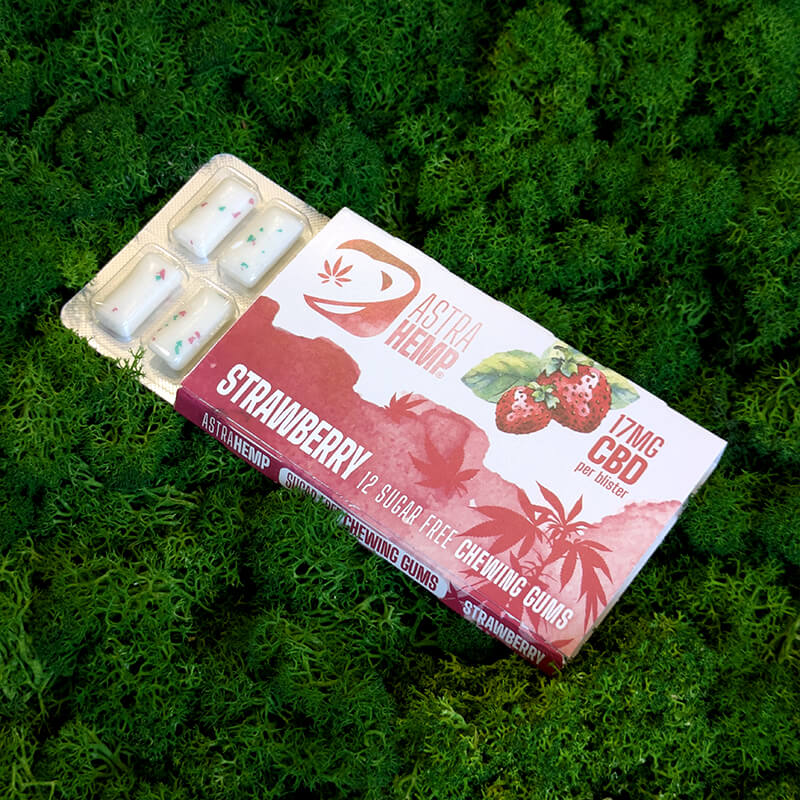 chewing gum al cbd fragola