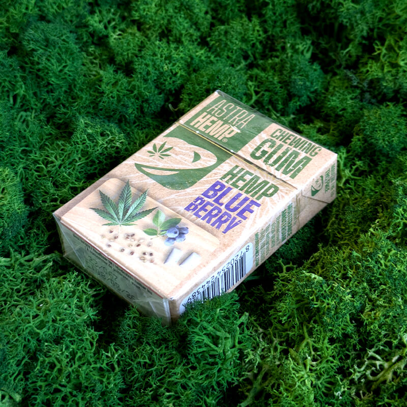 hemp chewing gum blueberry