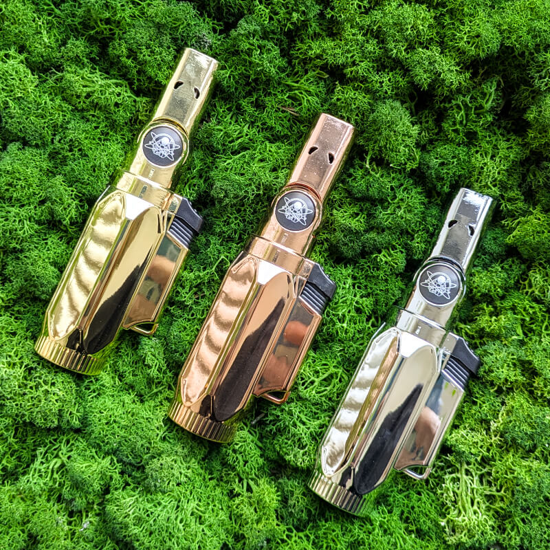 champ high accendino 4 fiamme oro, argento, bronzo