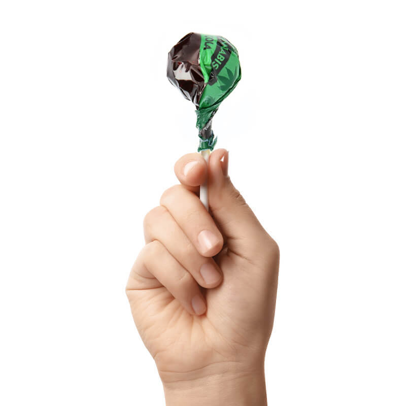 lollipop alla cannabis gusto cola