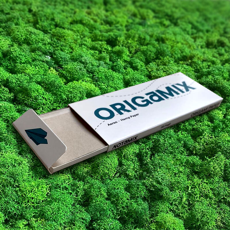 origamix soggetto aereo foglietti carta canapa