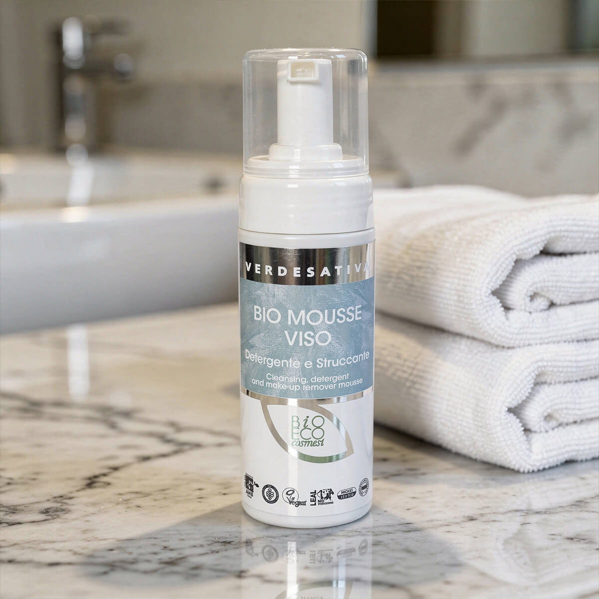 Bio Mousse struccante Viso