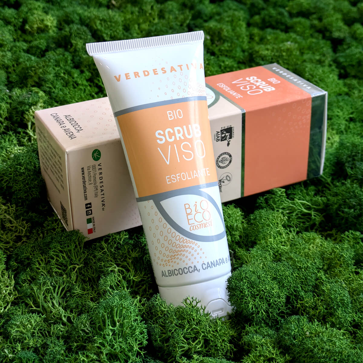 scrub viso esfoliante Verdesativa