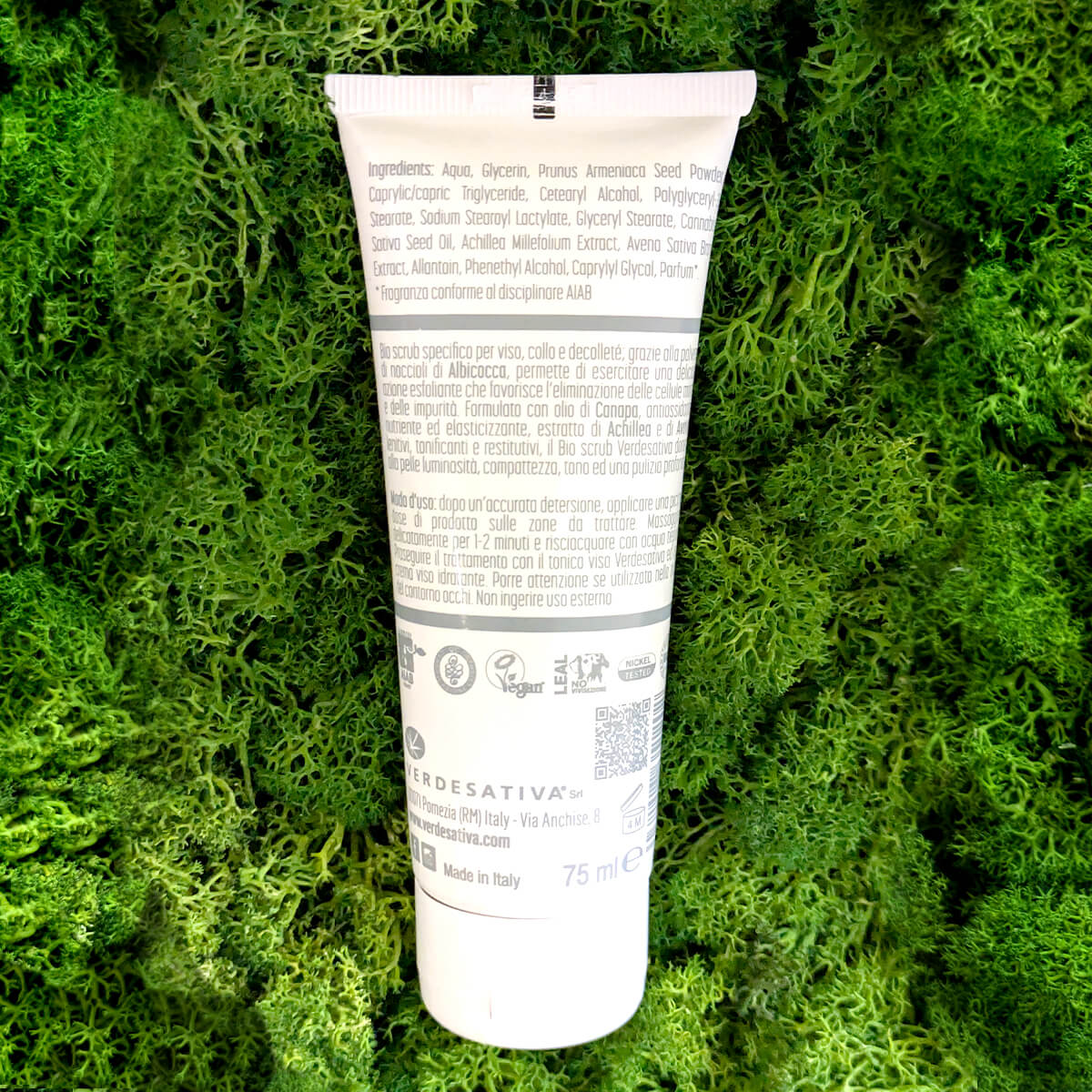 scrub viso esfoliante Verdesativa