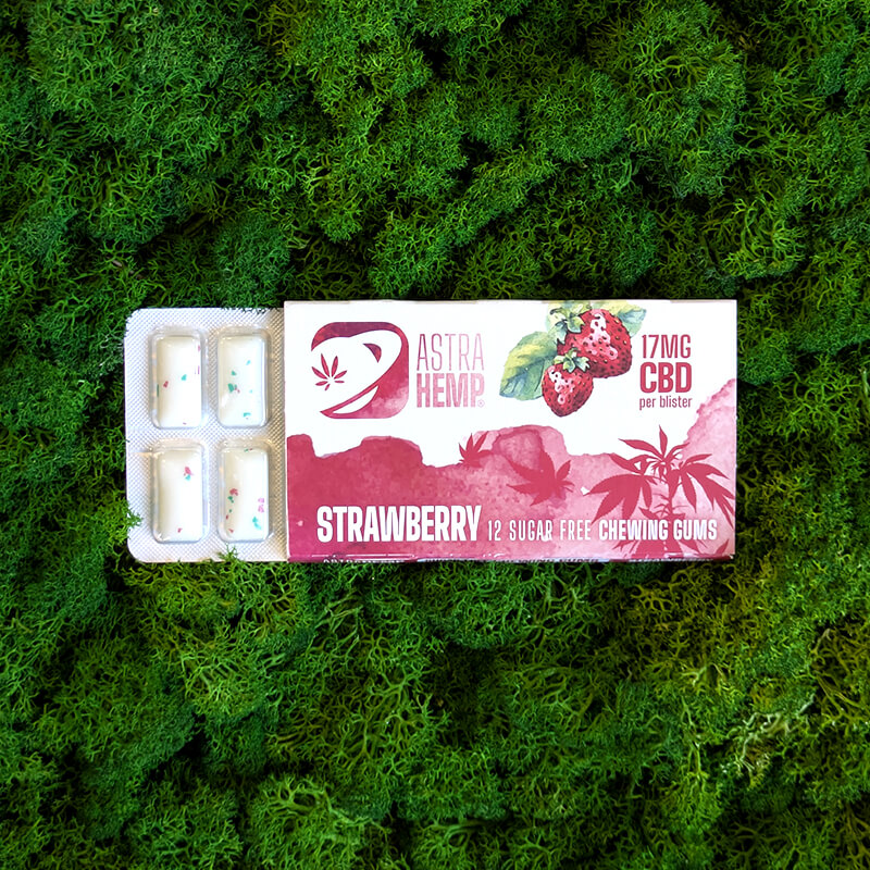 chewing gum al cbd fragola
